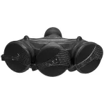 GN-X3/44S Gniazdo trzykrotne z klapką hermetyczną; 3x2p+Z; IP44; EXTREM; SCHUKO; rozberialne; czarno-czarny