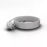 PP-50/3M/3X1,5/OMY ŻO Przewód przyłączeniowy z wtyczką kątowa UniSCHUKO; 3x1,5; OMY żo; 3m; biały
