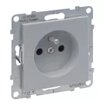 SUNO - Gniazdo 2P+Z - - 16 A - 250 V~ - zaciski automatyczne, Aluminium, Legrand