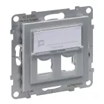 SUNO - Adapter SYSTIMAX podwójny, Aluminium, Legrand
