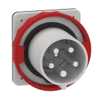Plug, Mureva PK, panel-mounted, 63A, 3P+N+E, 400V, IP67