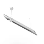 LIRA 1000 wisząca LED 18W/1750lm/3000K, 230V, przewód biały, kolor srebra (gładki mat), biały sygnałowy (mat struktura) RAL 9003