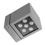 Oprawa ICE CUBE 1 LED ED 8W biały 3000K IP54 45 szary 8 W