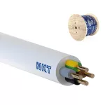 YDYżo 450/750 4x6 biały Kabel elektroenergetyczny, instalacyjny, wielożyłowy z izolacją PVC