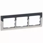 SISTENA LIFE RAMKA CHROME POTRÓJNA POZIOMA, Legrand