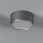 KAPS A1/10 stropowy LED 10W/1000lm/3000K, 230V, kolor srebra (gładki mat), czarny głęboki (mat struktura) RAL 9005