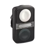 Harmony XB5 Główka przycisku podwójnego płaski/płaski z samopowrotem LED plastikowa