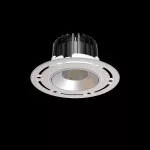 Oprawa INTO R100 LED TRIMLESS p/t ED 1200lm/830 18° biały srebrny 14 W