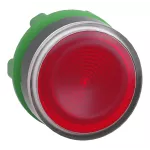Przycisk płaski czerwony samopowrotny LED plastikowy karbowana bez oznaczenia Harmony XB5
