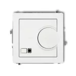 DECO Mechanizm elektronicznego regulatora temperatury z czujnikiem podpodłogowym biały mat