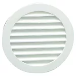 kratka wentylacyjna drzwiowa okrągła fi 59/47 mm skośna biała, 4 sztuki