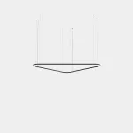 Pendant Geometric Triangular Mini 2500mm LED 168W LED warm-white 2700K 0-10V Black 9981lm TS6V-00V9AZRU05