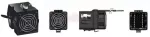 Grzałka 400W z wentylatorem z zabezpieczeniem (moc załączania 16A; 230 V; zakres temp. pracy od -10 do + 70 C; IP20) 61x61x93 [mm]