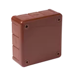 VP-41 Puszka n/t 98x98x42mm IP55 12-wl dł.gum. brąz