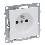 SUNO - Gniazdo 2P+Z z przesłoną - 16A - 250 V~ - zaciski śrubowe, Biały, Legrand