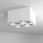 TITO C6 stropowy max. 4x13W, GU10, 230V, biały sygnałowy (mat struktura) RAL 9003
