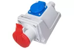 Gniazdo stałe KOMBI GSC 16/5 Gniazdo 16A/400V 3P+N+Z, 16A/250V 2P+Z