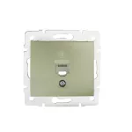 DOMO 01-1370-050 sz Gniazdo telefoniczne pojedyńcze (RJ11)