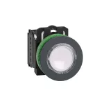Podświetlany przycisk, Harmony XB5, płaski, plastik, biały, Ø30, LED, 230...240 V AC, 1 NO + 1 NC
