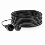PJ-CR/Z/S/30M/3X1,5/H05RR-F Przedłużacz warsztatowy gumowy, jednogniazdowy 2p+Z, 16A, 4000W, przewód H05RR-F; IP20 SCHUCO; czarny