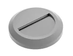 OPRAWA SCHODOWA LED SILVER OD, 2W, 100lm, AC 220-240V, 50/60Hz, KĄT ŚWIECENIA 120*, IP65, OKRĄGŁY, CIEPŁY BIAŁY, SZARY