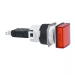 Harmony XB6 Kompletny wskaźnik świetlny, Czerwony, LED, Kwadratowy, 12...24 V AC/DC, 16 mm, Plastik