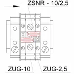 ZSNR-10/2,5 ZWIERACZ REDUKCYJNY K. CZARNY