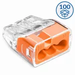 Szybkozłączka wtykowa SCP3 transparentny/pomarańczowy (karton = 100 szt.)