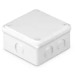 PK-22/55 + KOD Puszka odgałężna, naścienna 100x100x50, siedem dławic bezgwintowych D-25,IP 55; biały