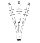 Głowica termokurczliwa napowietrzna do kabli typu EXCEL, AXCES, CHE-3F(A) 24kV 10-95/AE, 427230