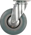 KÓŁKO SKRĘTNE Z SZARĄ GUMĄ 125MM