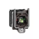 Harmony XB4 Korpus przycisku LED 24V biały metalowy, styk 1NO + 1NC