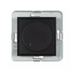 MINI Mechanizm elektronicznego regulatora oświetlenia przyciskowo-obrotowego do lamp LED czarny mat