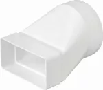 Łącznik o przekroju zmiennym 110x55 Ø100 biały