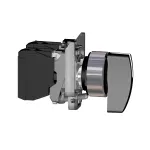 Przełącznik 2 pozycje czarny piórkowy długie metalowy stabilny Harmony XB4