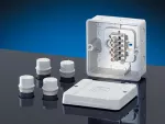 D 9045 Z  Puszka do inst. wewn., szara, IP 65 przy zast. dł. EDK/AKM, z zac. 5-bieg., 4 mm2, Cu
