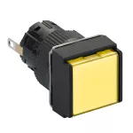 Harmony XB6 Kompletny wskaźnik świetlny, Żółty, LED, Kwadratowy, 24 V DC, 16 mm, Plastikowy