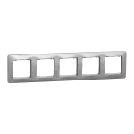 Ramka 5-krotna, Sedna Design, srebrne aluminium