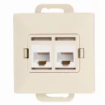 GTP-20P/M Gniazdo komputerowe-PERŁA- p/t 2x8 pin zacisk krone LSA+; beżowy