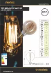 ŻARÓWKA LED NEXTEC KULA G95 E27 EDISON 4W 240lm 230V Biały Ciepły