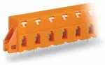 Złączka do płytek drukowanych przycisk 2,5 mm² RM 10,16 mm 3-bieg, pomarańczowa