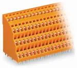 4-piętrowa złączka do płytek drukowanych 2,5 mm² RM 5,08 mm 8-bieg, pomarańczowa 738-302
