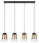 3544 Lampa wisząca Zenaida E27 4x MAX 60W czarny