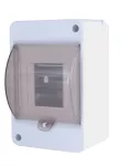 ROZDZIELNICA MODUŁOWA NATYNKOWA S4 (1x4) Z KLAPKĄ / BEZ LISTWY ZACISKOWEJ N+PE IP40