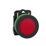 Wskaźnik świetlny, Harmony XB5, płaski, plastik, czerwony, Ø30, gładka soczewka z LED, 24 V AC/DC
