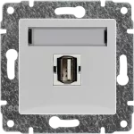 VENA Gniazdo multimedialne USB, bez ramki BIAŁY