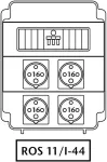 Rozdzielnica 4*16A 4p,zabezp 3F-16A