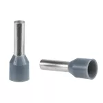 Akcesoria, końcówki kablowe pojedyńcze izolowane - rozmiar średni - 4 mm² - szare
