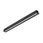 BURGOS R1 wpust stropowy LED PHILIPS 24W/2700lm/4000K, 230V, czarny głęboki (mat struktura) RAL 9005