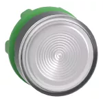 Przycisk płaski biały samopowrotny LED plastikowy karbowana bez oznaczenia Harmony XB5